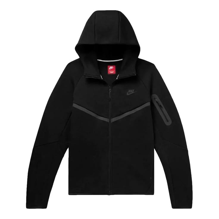 Nike Tech Fleece Zip Up Hoodie - Black