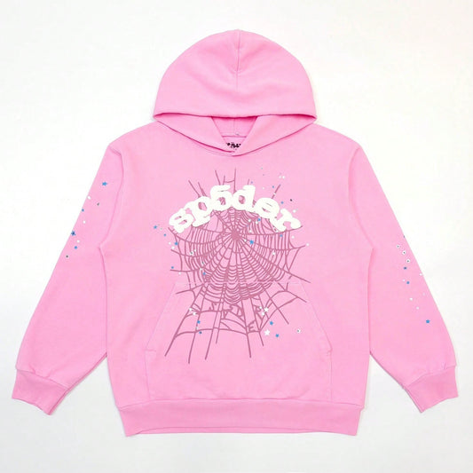 Men's Sp5der Hoodie - Pink