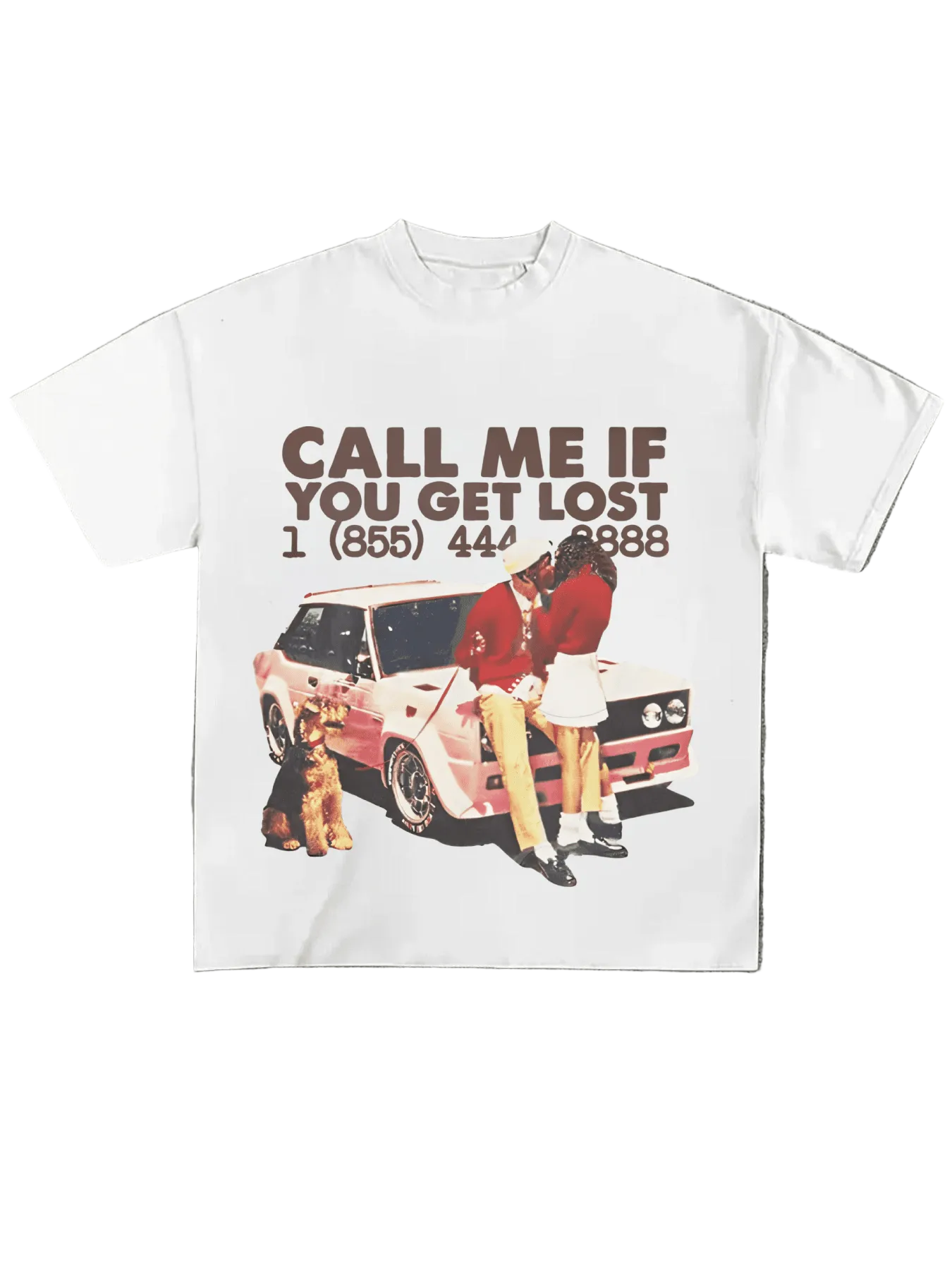 Plus Size Retro Car-Themed Romantic Graphic Tee,Casual Digital Print Pure Heavy Cotton T Shirt,220g Cotton T-Shirt,Gift,Summer,Unisex White