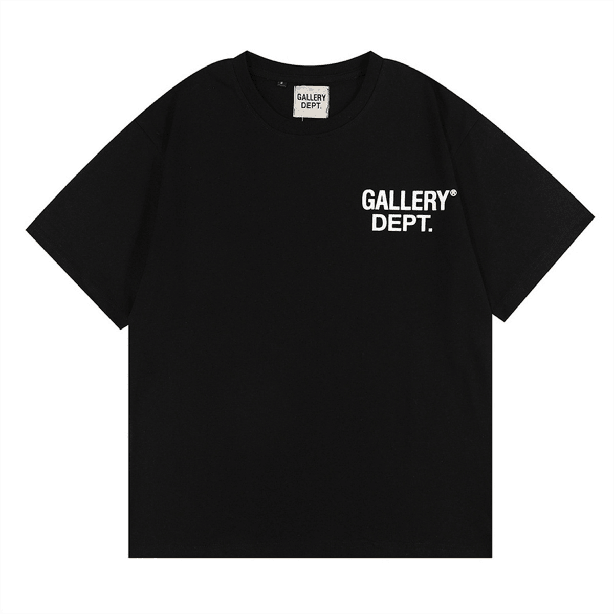 GALLERY D-EPT T-Shirt Car Letter Short Sleeve Men And Women High Street Half Sleeve Car Print Round Neck Loose Men's Tops Round Neck Casual Short Sleeve GALLERY Black