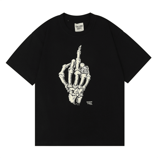 GALLERY D-EPT T-Shirt Car Letter Short Sleeve Men And Women High Street Half Sleeve Car Print Round Neck Loose Men's Tops Round Neck Casual Short Sleeve GALLERY Hand